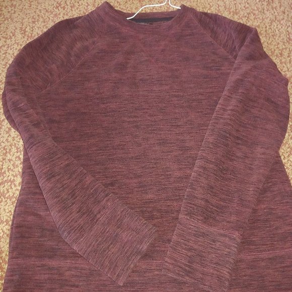 Banana Republic Artic "Winter Warm & Light" Fleece - Maroon/Rust Speckled/Medium - Picture 2 of 4